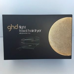 ghd Flight travel Hairdryer with protective bag foldable also